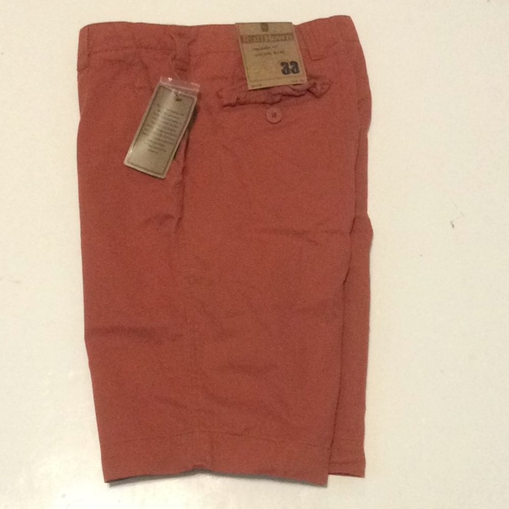 Ruff Hewn NWT Mens Rust Relaxed Fit Cotton Shorts Sz 33